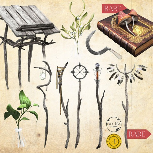 AF/AL Shaman Feather Staff (Wear) RARE