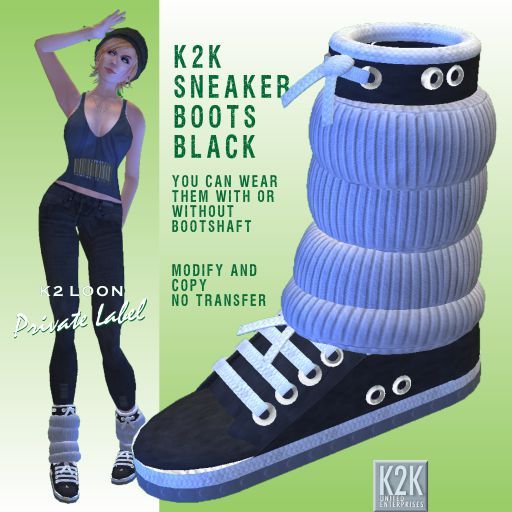 sneaker boots black