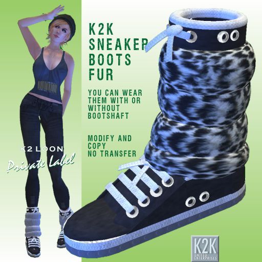 sneaker boots fur