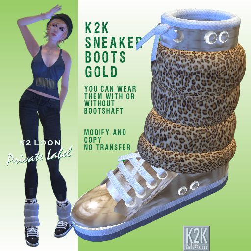 sneaker boots gold