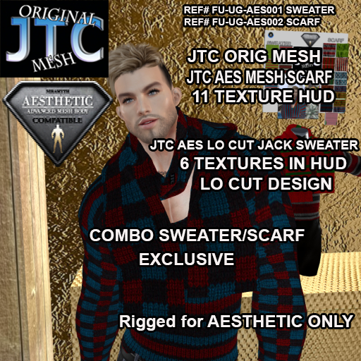 JTC AES LO CUT JACK SWEATER/SCARF [HUD VERSION]-[BOX]