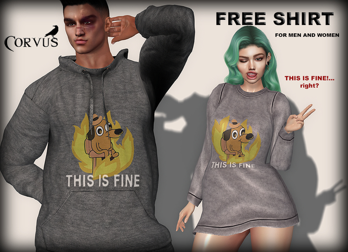 Corvus : This is fine! Gift shirt