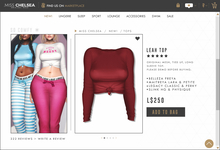 .miss chelsea. Leah Top Red