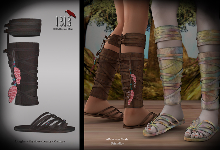 (*<*) 1313 Sharla Sandals - Worn Hide