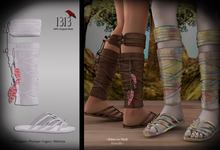 (*<*) 1313 Sharla Sandals - White Leather