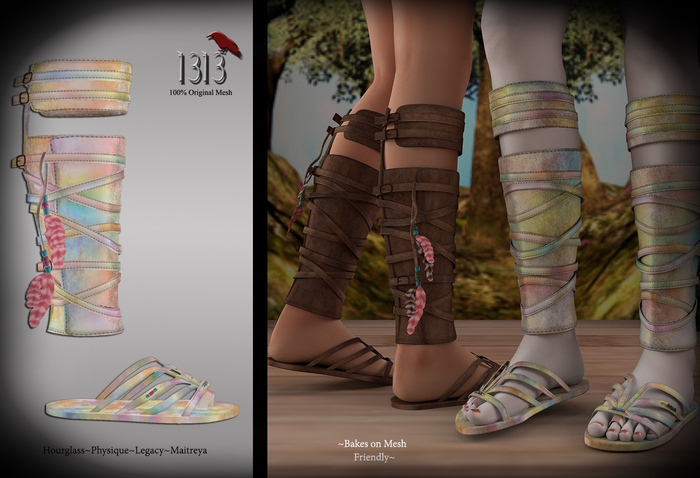 (*<*) 1313 Sharla Sandals - Pastelette