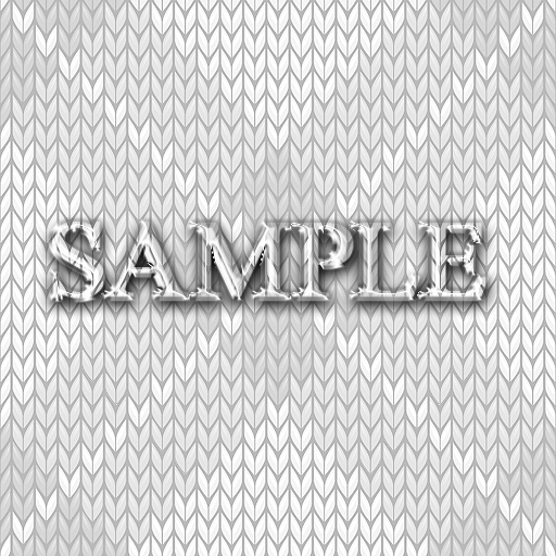 Zoy Texture [ DIAMOND KNIT 02 ] Seamless - White