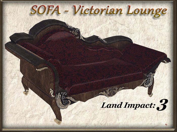 SOFA - Victorian Lounge (3 Li ) Full Perm