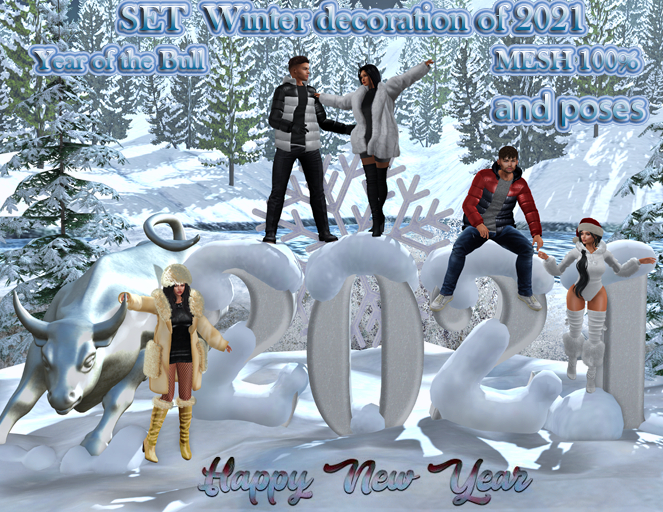 InStyl -SET Fatpack Winter decoration of 2021-MESH 100% +Poses
