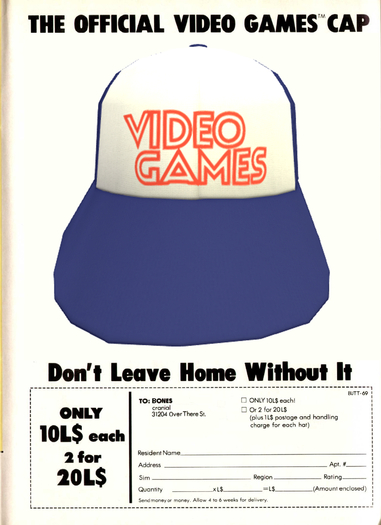The Official Video Games Cap