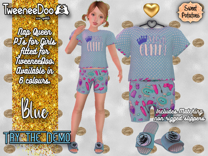 < SP > Nap Queen PJ's for Tweeneedoo - Blue