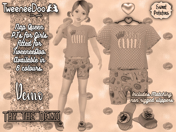 < SP > Nap Queen PJ's for Tweeneedoo - Demo