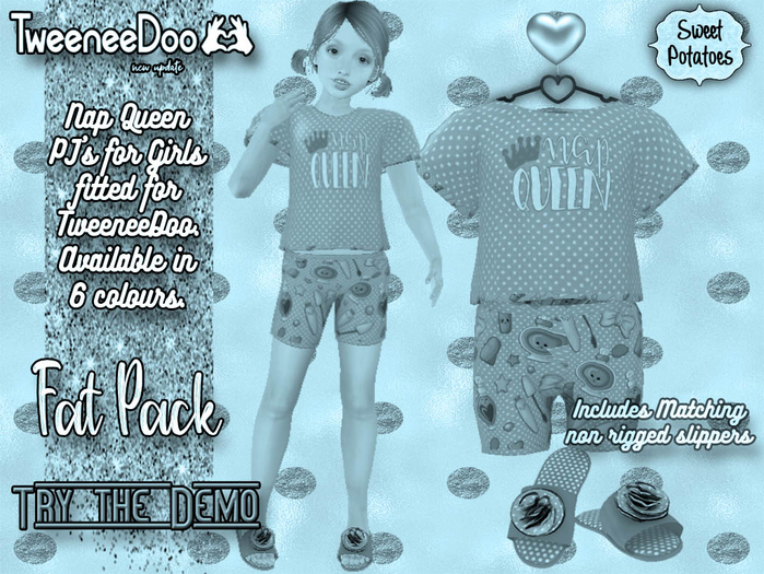 < SP > Nap Queen PJ's for Tweeneedoo - Fat Pack