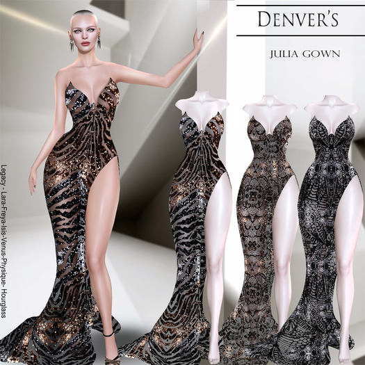 Denver's  Julia Gown  FAT PACK