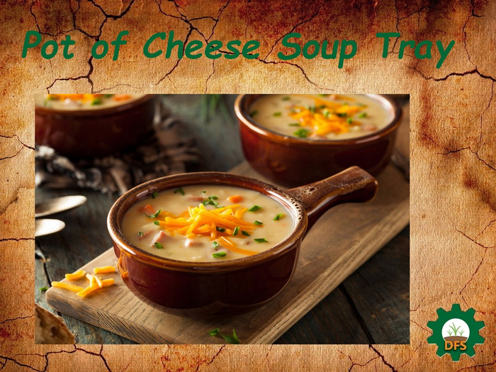DFS Texture Pot of Cheese  Soup Tray