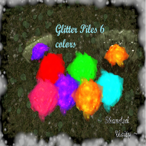 Glitter Piles 6 Color's