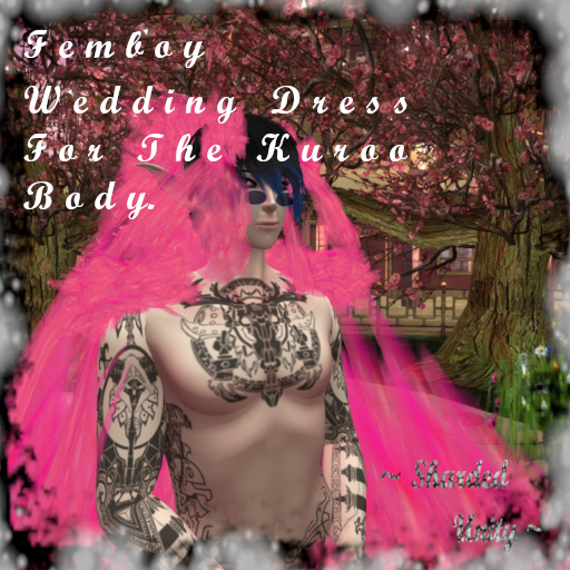 Pink Femboy Wedding Dress For The Kuroo Body