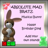 Musical bunny Happy Birthday Song