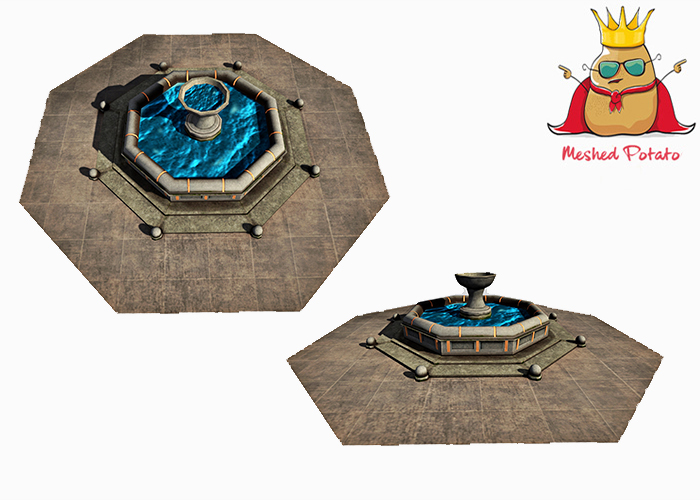 Meshed Potato - Classic Fountain - Full Perm Mesh