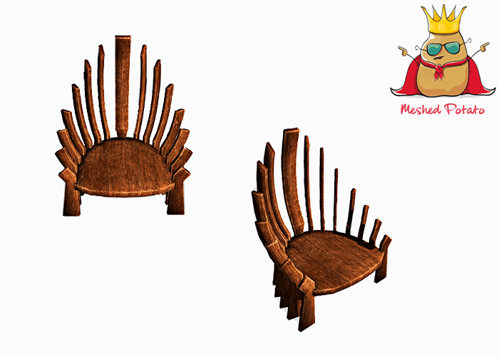 Meshed Potato - Realistic Wooden Chair - Full Perm Mesh