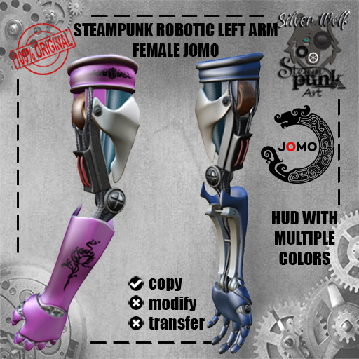 SW - Steampunk Left Robotic Arm Urban Punk Female Jomo (Box)