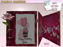 BMC3055 - HAPPY BIRTHDAY SISTER - CARD.