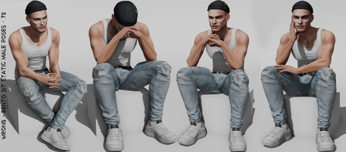 WRONG - BENTO SIT STATIC MALE POSES - 72