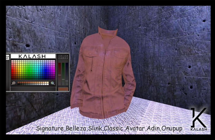 ..:kalash:..Zipped Leather Jacket+HUD