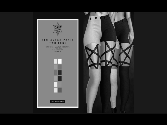 +PB+ Pentagram Pants Two Tone - Fatpack DEMO
