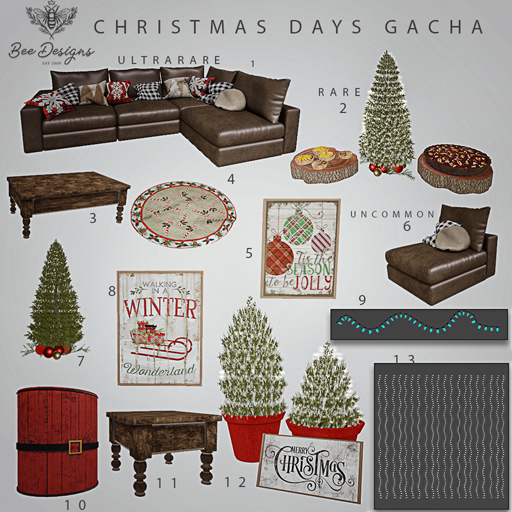 Bee Designs Christmas Days Gacha 2 RARE