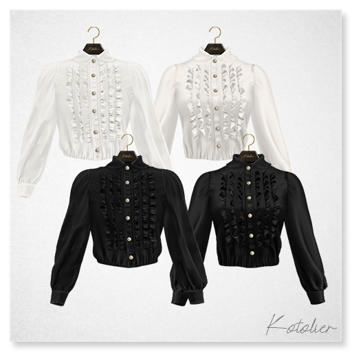 Kotolier . Frilly Blouse - fatpack