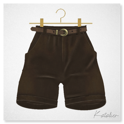 Kotolier . Corduroy Shorts - brown