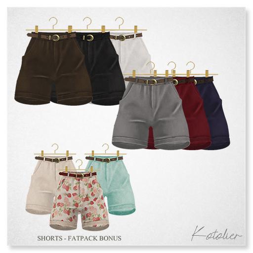 Kotolier . Corduroy Shorts - fatpack