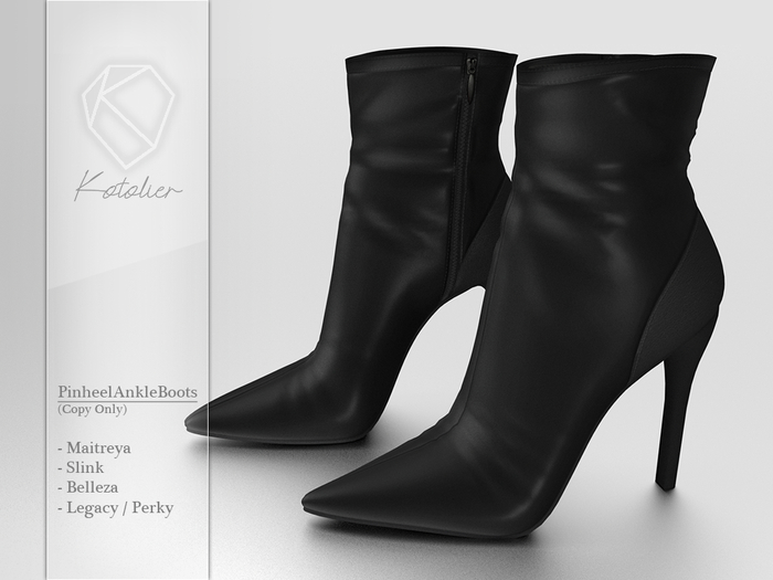 Kotolier . PinheelAnkleBoots - Black