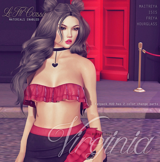{le fil casse} Virginia Ruffle Top Fatpack