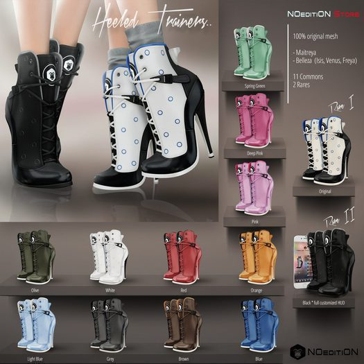 -NOeditiON- Heeled Trainers (Freya) RARE I