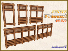 FENCES - Winterwood v2 Set (1 LI) (Full perm)