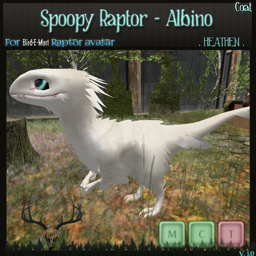 [. H .] Spoopy Raptor - Shibe {Albino}[ADD]