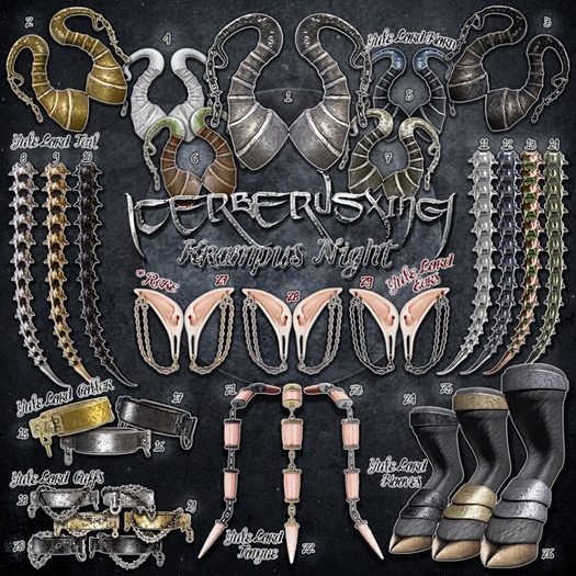 [CX] 29 - Yule Lord Ears (Black) RARE