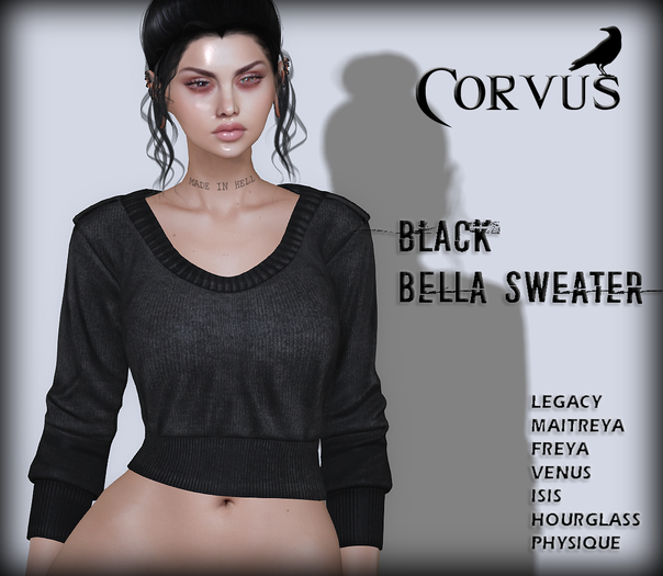Corvus : Black Bella Sweater