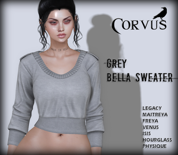Corvus : Grey Bella Sweater