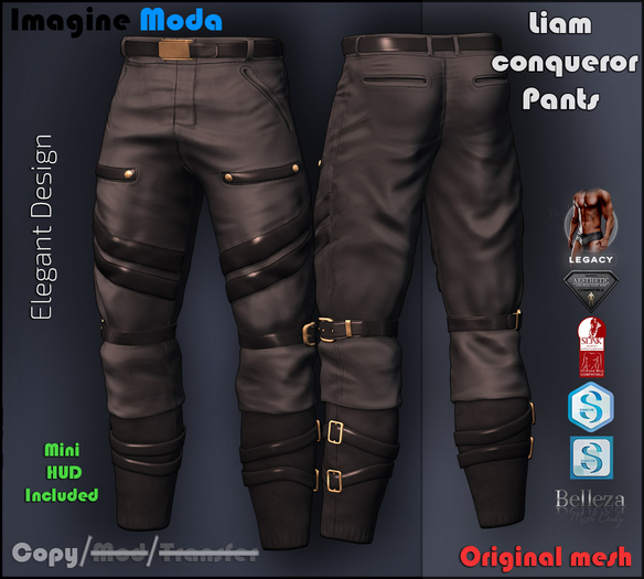 Liam Conqueror Pants {Eclipse} Aesthetic, Gianni, Geralt, Slink, Jake, Legacy -Imagine Moda-