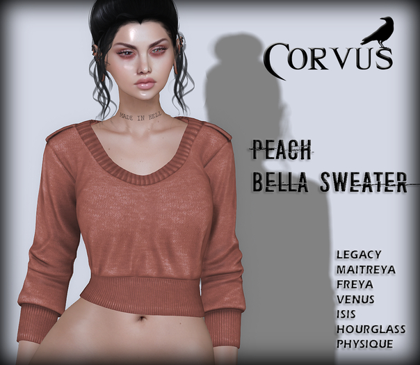 Corvus : Peach Bella Sweater