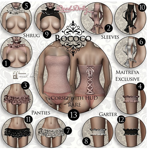 .::Dead Dollz::. 13. Rococo - Corset - RARE