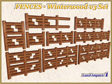 FENCES - Winterwood v3 Set (1 LI) (Full perm)