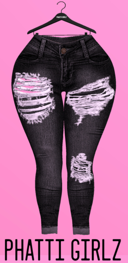:PG: Ripped Blk Jeans