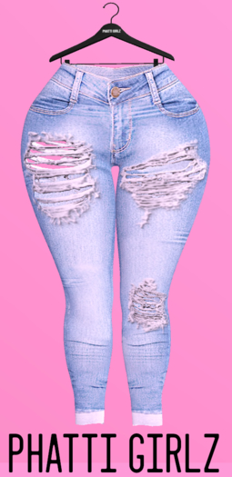 :PG: Ripped Lite Blu Jeans