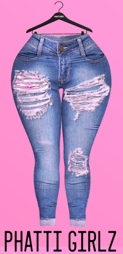 :PG: Ripped Med Blu Jeans