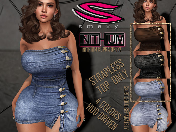 ::Smexy:: Kupra Buttoned Strapless TOP