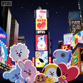stone sweets. bt21 in times square poster